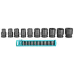 Total 10PCS 1/2 impact socket set