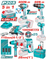 Total 5 Pcs Cordless industrial combo kit - Image 3