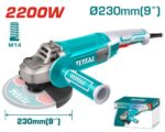 Total Angle grinder 2200W 230W - Image 3