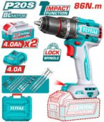 Total Brushless cordless impact drill 86Nm 20V - Image 3