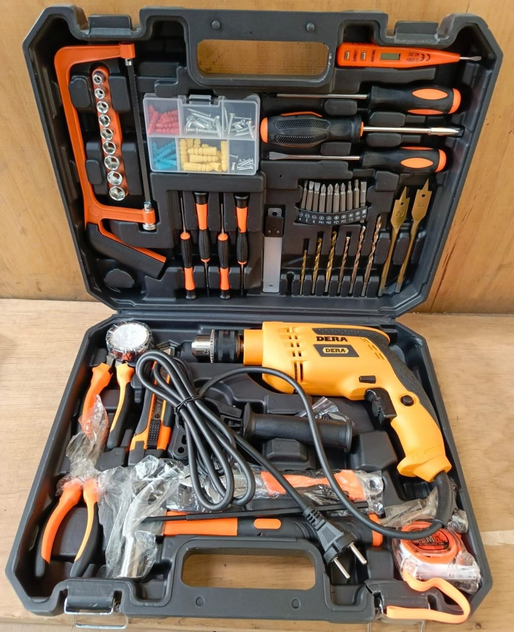 ef39e3e5-aacd-434f-90cc-3651f246ed71 Dera brand 750W impact drill kit with 115 pieces - Image 1