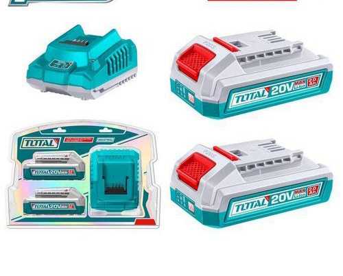 1 (9) Total TFBCPK2212 Lithium-Ion battery and charger kit 2.0Ahx2 - Image 1